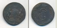 Монета 1762 – 1796 Екатерина II 10 копеек Медь 1769