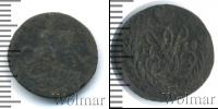 Монета 1741 – 1761 Елизавета Петровна 1 полушка Медь 1758