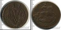 Монета 1741 – 1761 Елизавета Петровна 2 копейки Медь 1761