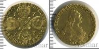 Монета 1762 – 1796 Екатерина II 10 рублей Золото 1773