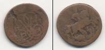Монета 1741 – 1761 Елизавета Петровна 1 деньга Медь 1757