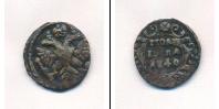 Монета 1730 – 1740 Анна Иоанновна 1 полушка Медь 1740