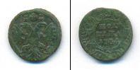 Монета 1730 – 1740 Анна Иоанновна 1 полушка Медь 1734