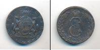 Монета 1762 – 1796 Екатерина II 10 копеек Медь 1773