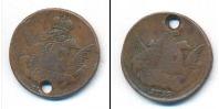 Монета 1741 – 1761 Елизавета Петровна 1 копейка Медь 1755