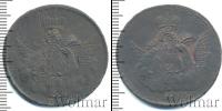 Монета 1741 – 1761 Елизавета Петровна 1 копейка Медь 1755