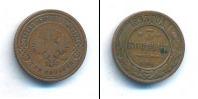 Монета 1881 – 1894 Александр III 3 копейки Медь 1893