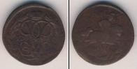 Монета 1741 – 1761 Елизавета Петровна 1 деньга Медь 1760