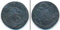 Монета 1762 – 1796 Екатерина II 5 копеек Медь 1781
