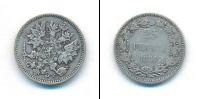 Монета 1881 – 1894 Александр III 25 пенни Серебро 1891