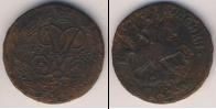 Монета 1741 – 1761 Елизавета Петровна 2 копейки Медь 1758