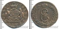 Монета 1762 – 1796 Екатерина II 2 копейки Медь 1773