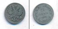 Монета 1881 – 1894 Александр III 25 пенни Серебро 1889