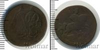 Монета 1741 – 1762 Елизавета Петровна 1 деньга Медь 1758