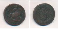Монета 1741 – 1761 Елизавета Петровна 2 копейки Медь 1758