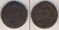Монета 1741 – 1761 Елизавета Петровна 1 деньга Медь 1760