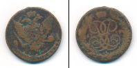 Монета 1741 – 1761 Елизавета Петровна 5 копеек Медь 1759