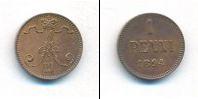 Монета 1881 – 1894 Александр III 1 пенни Медь 1894