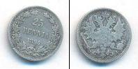 Монета 1881 – 1894 Александр III 25 пенни Серебро 1894