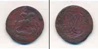 Монета 1741 – 1761 Елизавета Петровна 2 копейки Медь 1757