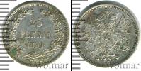 Монета 1881 – 1894 Александр III 25 пенни Серебро 1890