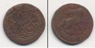 Монета 1741 – 1761 Елизавета Петровна 1 деньга Медь 1760