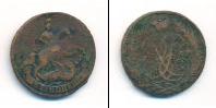 Монета 1741 – 1761 Елизавета Петровна 2 копейки Медь 1757