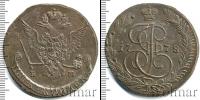 Монета 1762 – 1796 Екатерина II 5 копеек Медь 1778