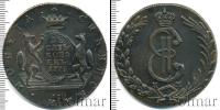 Монета 1762 – 1796 Екатерина II 10 копеек Медь 1778