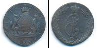 Монета 1762 – 1796 Екатерина II 10 копеек Медь 1773
