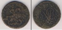 Монета 1741 – 1761 Елизавета Петровна 2 копейки Медь 1758