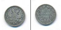 Монета 1881 – 1894 Александр III 25 пенни Серебро 1891