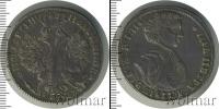 Монета 1689 – 1725 Петр I 1 полтина Серебро 1707