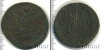 Монета 1762 – 1796 Екатерина II 5 копеек Медь 1778