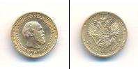 Монета 1881 – 1894 Александр III 5 рублей Золото 1889