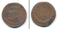 Монета 1762 – 1796 Екатерина II 2 копейки Медь 1765