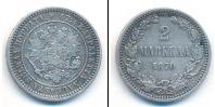 Монета 1855 – 1881 Александр II 2 марки Серебро 1870