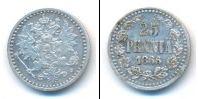 Монета 1855 – 1881 Александр II 25 пенни Серебро 1866