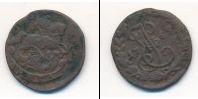 Монета 1762 – 1796 Екатерина II 1 деньга Медь 1769