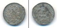 Монета 1881 – 1894 Александр III 25 пенни Серебро 1891