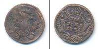 Монета 1730 – 1740 Анна Иоанновна 1 полушка Медь 1734