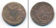 Монета 1762 – 1796 Екатерина II 5 копеек Медь 1776
