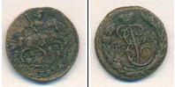 Монета 1762 – 1796 Екатерина II 1 копейка Медь 1795