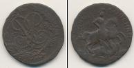 Монета 1741 – 1761 Елизавета Петровна 2 копейки Медь 1758