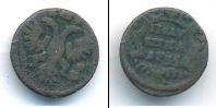 Монета 1730 – 1740 Анна Иоанновна 1 полушка Медь 1735
