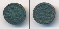 Монета 1730 – 1740 Анна Иоанновна 1 полушка Медь 1737