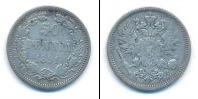 Монета 1881 – 1894 Александр III 50 пенни Серебро 1891