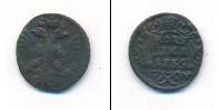 Монета 1730 – 1740 Анна Иоанновна 1 полушка Медь 1735