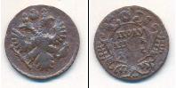 Монета 1730 – 1740 Анна Иоанновна 1 полушка Медь 1735
