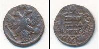 Монета 1730 – 1740 Анна Иоанновна 1 полушка Медь 1736